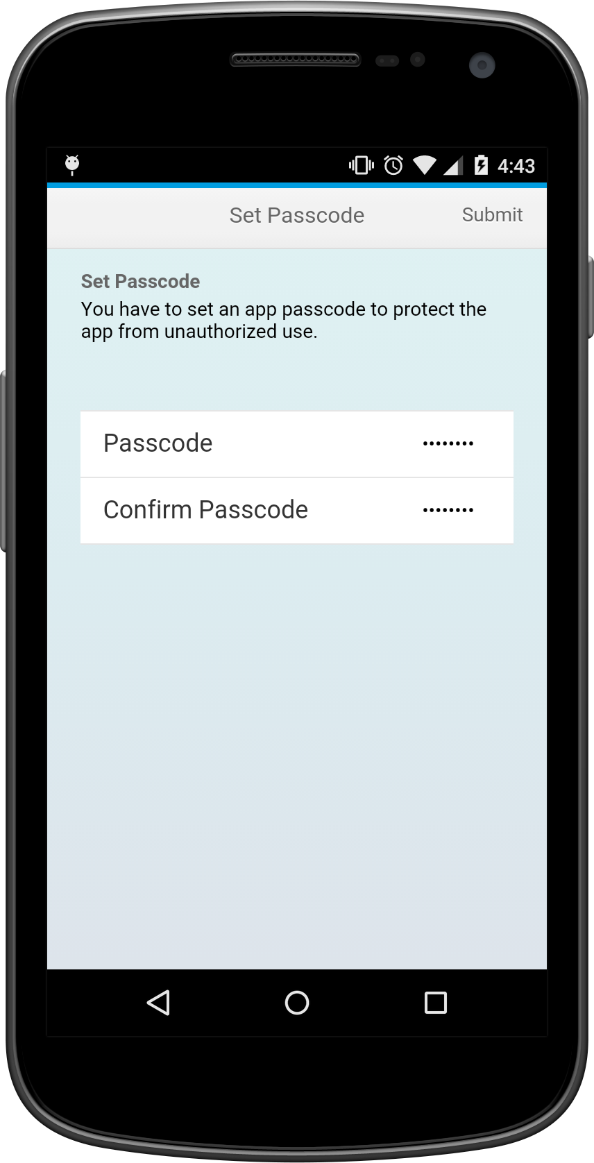 Set Passcode Set Passcode